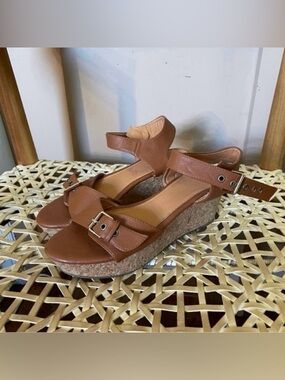 Anne Marie platform cork sandals size 8
